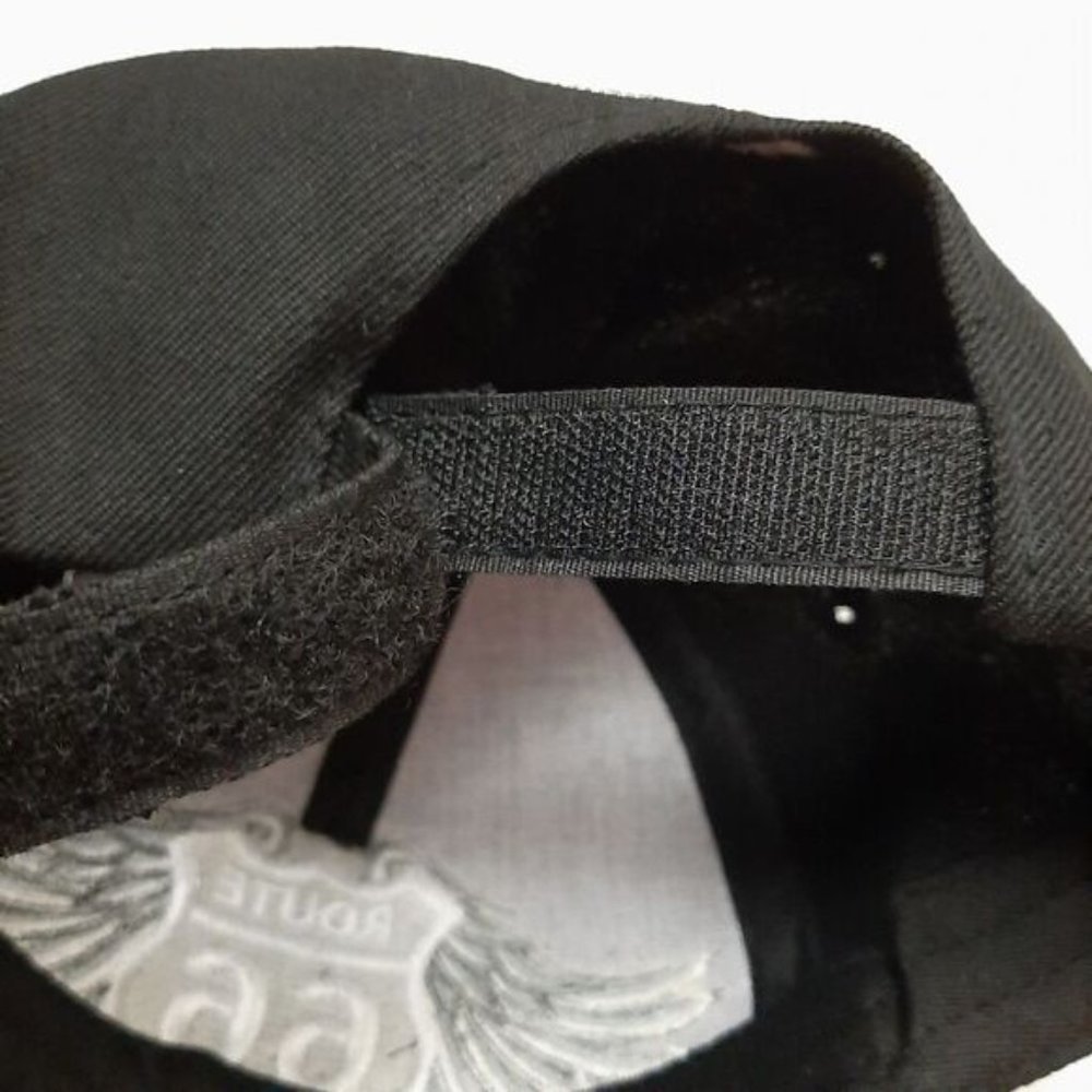 ROUTE 66 by Joycap Classic Baseball Ball Hat Adjustable Back B&W OS - Picture 9 of 13